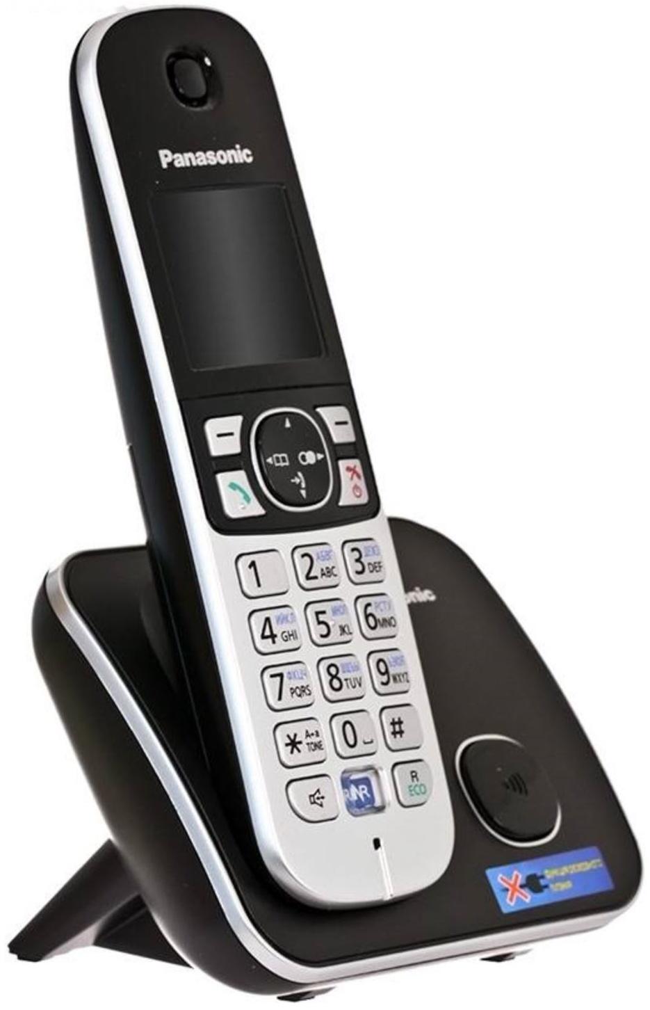 Радиотелефон Dect Panasonic KX-TG6811RUB чёрный, АОН