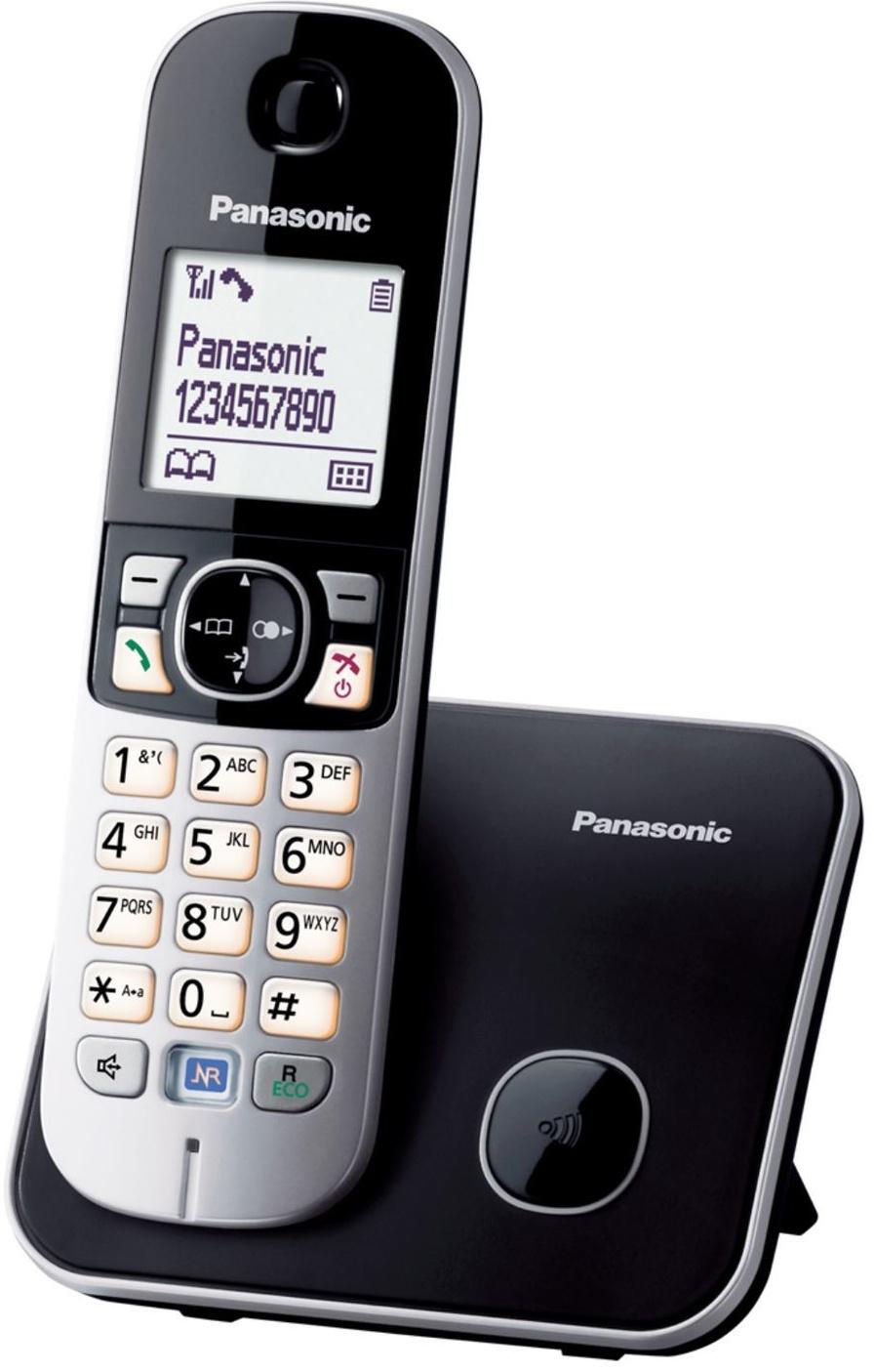 Радиотелефон Dect Panasonic KX-TG6811RUB чёрный, АОН