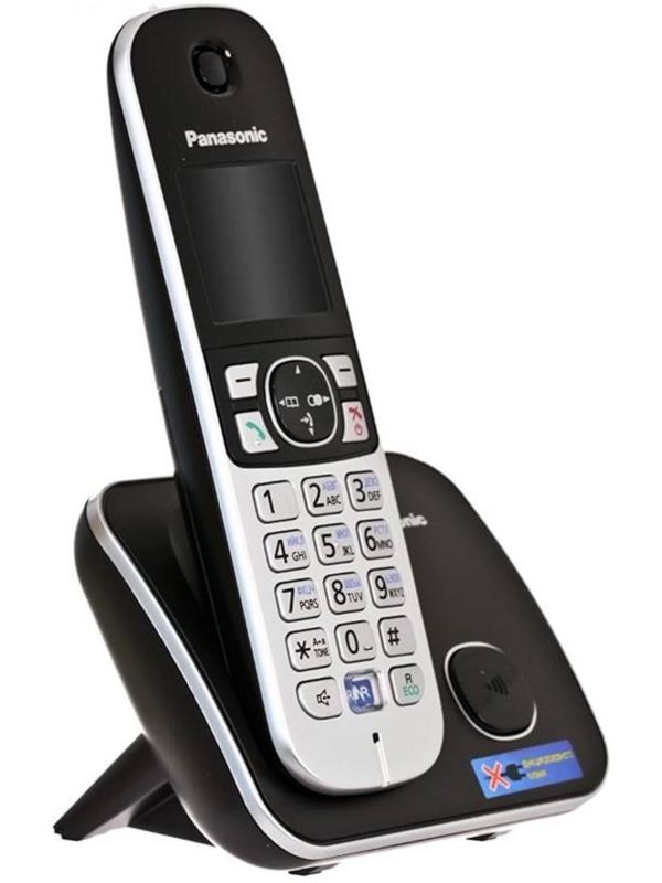 Радиотелефон Dect Panasonic KX-TG6811RUB чёрный, АОН