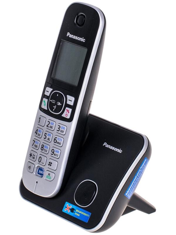 Радиотелефон Dect Panasonic KX-TG6811RUB чёрный, АОН