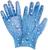 Перчатки нейлоновые, с ПВХ полуобливом, размер 7, цвет МИКС