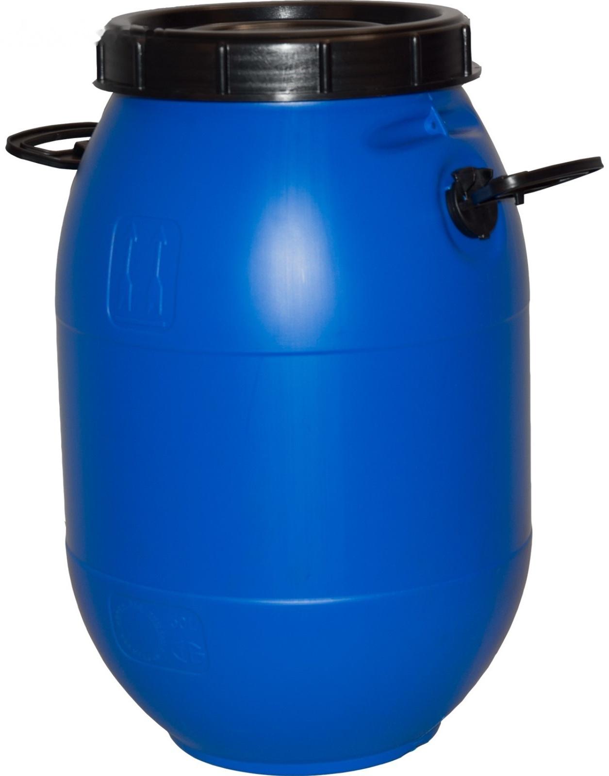 Бочка п/э 50л с винтовой крышкой синяя