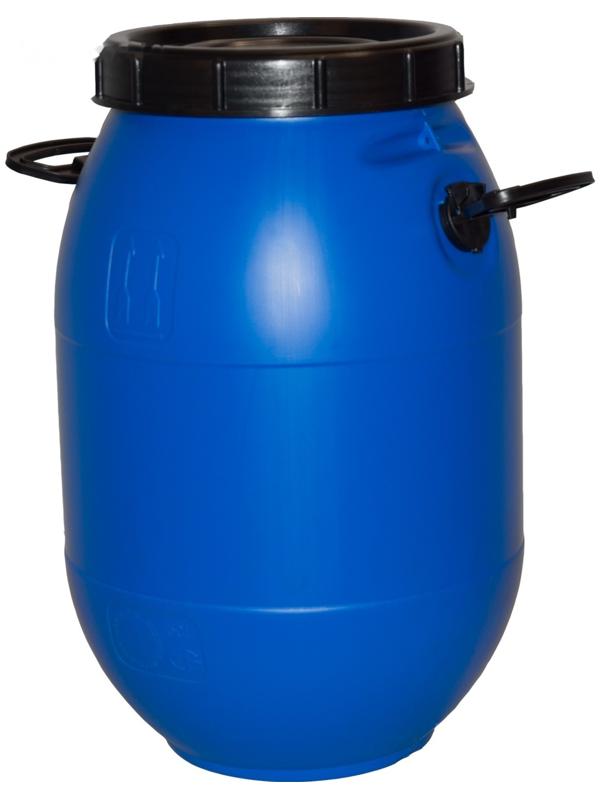 Бочка п/э 50л с винтовой крышкой синяя