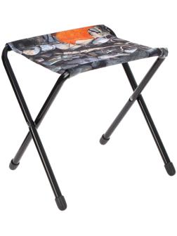 Стул дачный складной, 360 x 300 x 360 мм, с камнями и кленовыми листьями, ДС/4