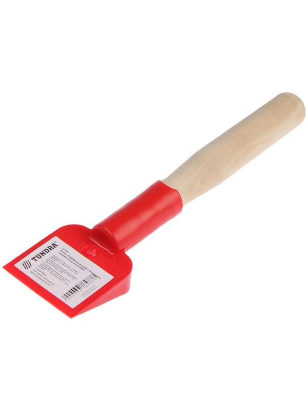 Лопатка ТУНДРА для монтажа стеклопакетов с деревянной ручкой