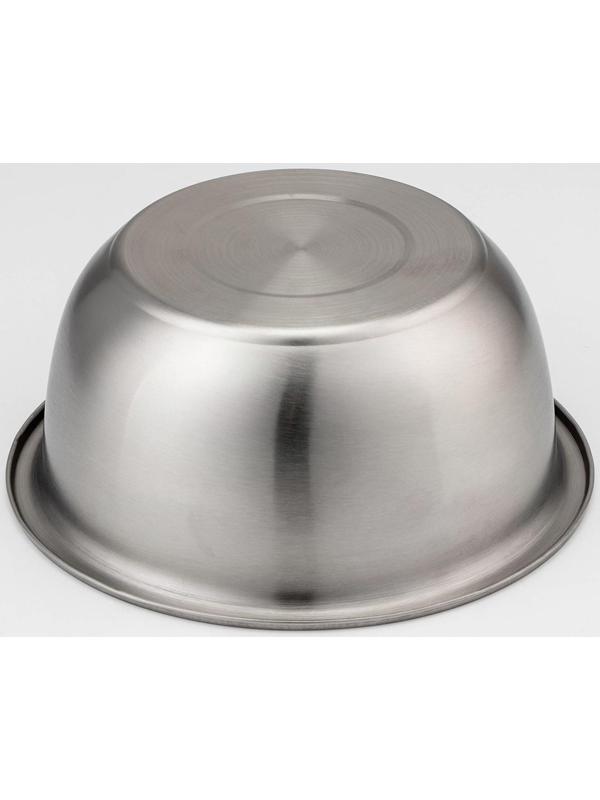 Миска из нержавеющей стали «Проф», 3,2 л, 24×10,5 см, матовая, толщина стали 0,6 мм