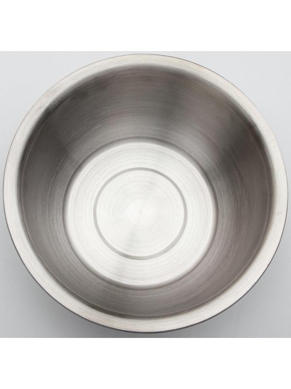 Миска из нержавеющей стали «Проф», 3,2 л, 24×10,5 см, матовая, толщина стали 0,6 мм