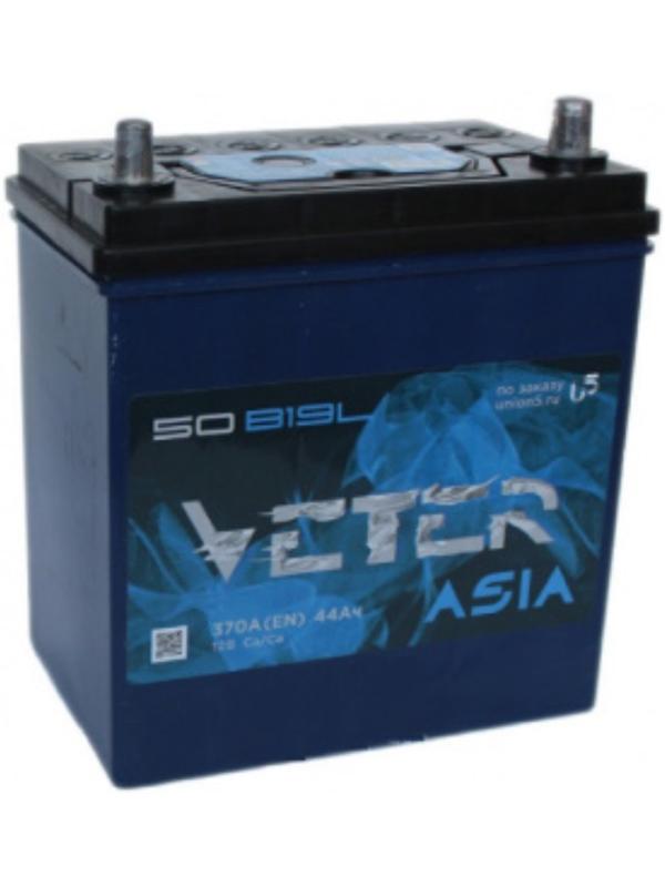 Аккумуляторная батарея Veter Asia 44 Ач 6СТ-44.0 VL 50B19L, обратная полярность
