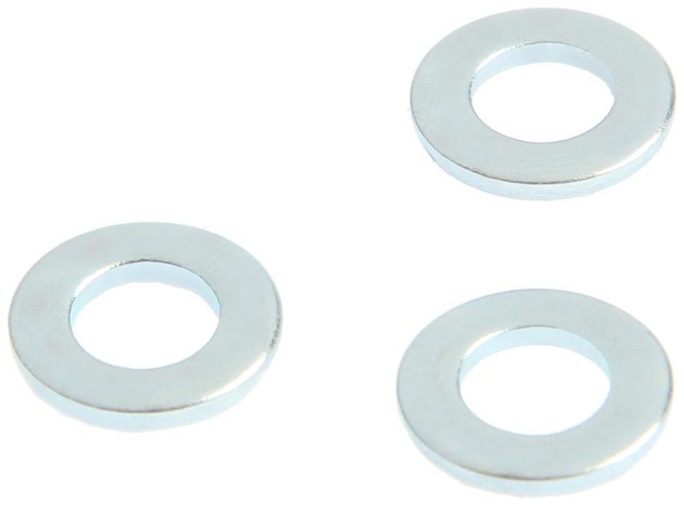 Шайба плоская ТУНДРА krep, DIN125, М6, цинк, 1 кг