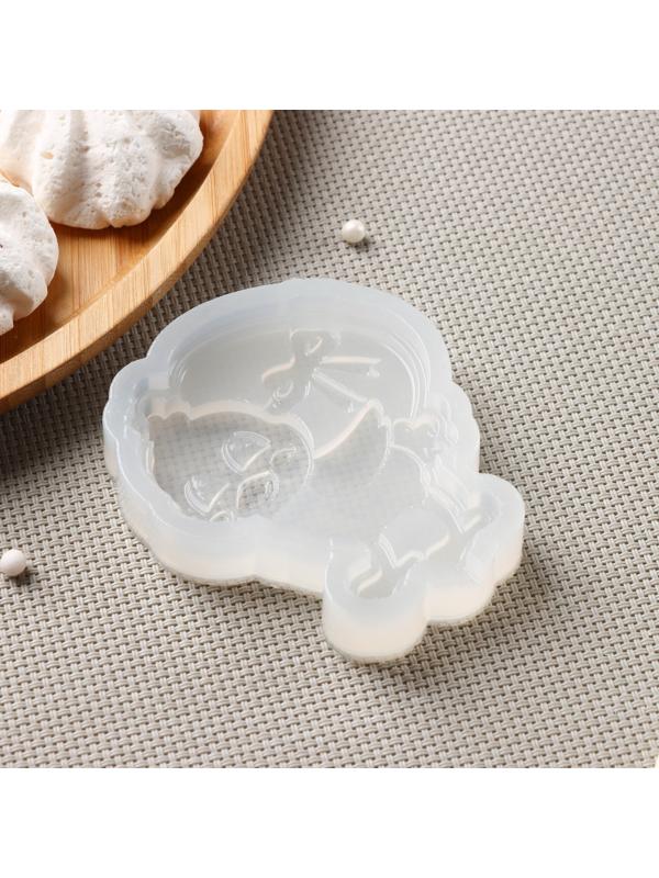 Силиконовая форма «Цыпленок с яйцом», 7,5×6,5 см, цвет прозрачный