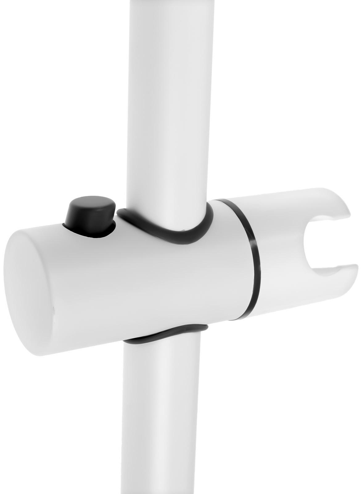 Душевая стойка ZEIN W1005, с держателем, белый