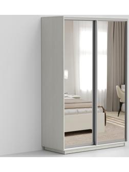 Шкаф-купе «Эко-Сим ЗЗ», 1000х600х2200 мм, зеркало, цвет выбеленное дерево