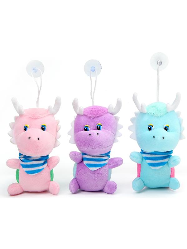 Мягкая игрушка «Дракоша» на присоске, 12 см, цвет МИКС