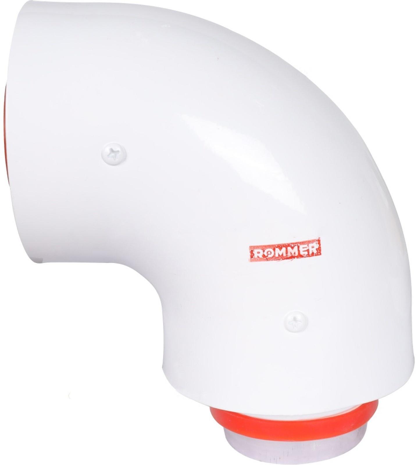 Элемент дымохода ROMMER RCA-6010-250100, начальный участок, d=60/100 мм,90°, универсальный