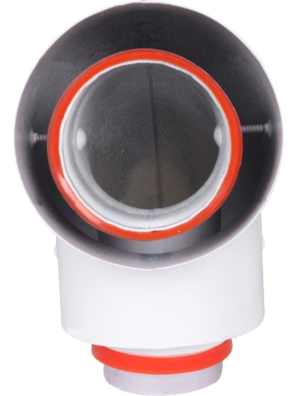 Элемент дымохода ROMMER RCA-6010-250100, начальный участок, d=60/100 мм,90°, универсальный