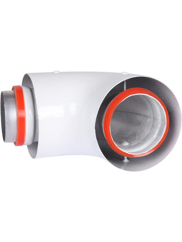 Элемент дымохода ROMMER RCA-6010-250100, начальный участок, d=60/100 мм,90°, универсальный