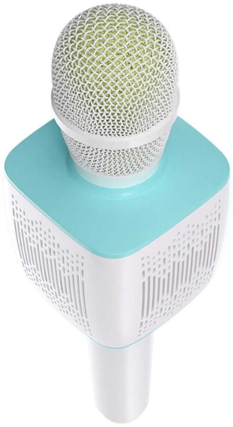 Микрофон для караоке Hoco BK5, 5 Вт, 1200 мАч, BT5.0, microSD, USB, коррекция голоса, синий   960393