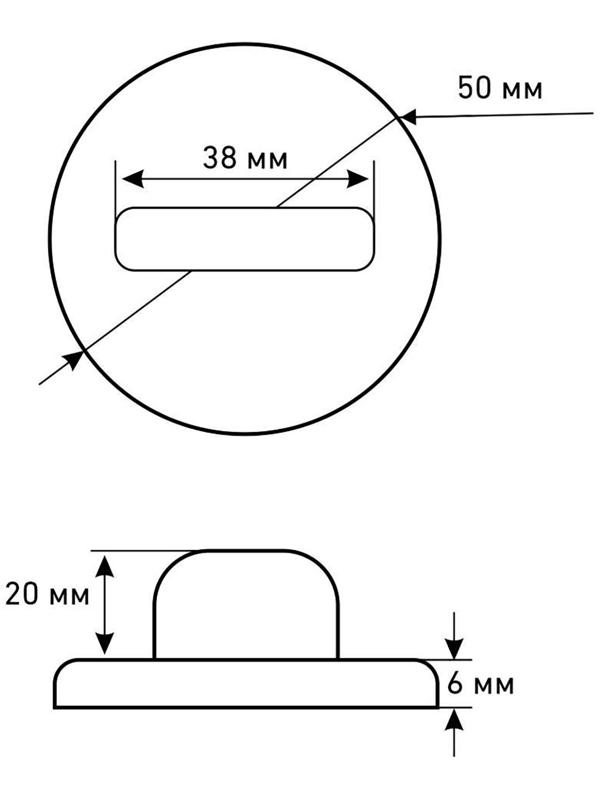 Сантехническая завертка к ручкам ALLUR ART COLLECTION BK-R2 SC(7190), цвет матовый хром