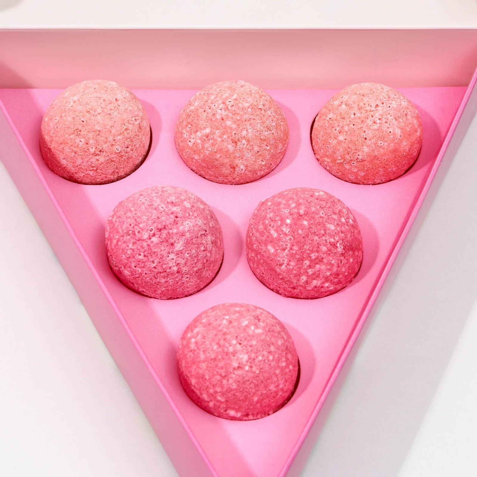 Бомбочки для ванны «С 8 марта!», 6 х 20 г, подарочный набор косметики, ЧИСТОЕ СЧАТЬЕ