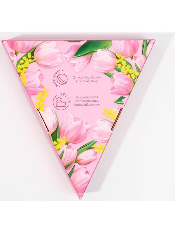 Бомбочки для ванны «С 8 марта!», 6 х 20 г, подарочный набор косметики, ЧИСТОЕ СЧАТЬЕ