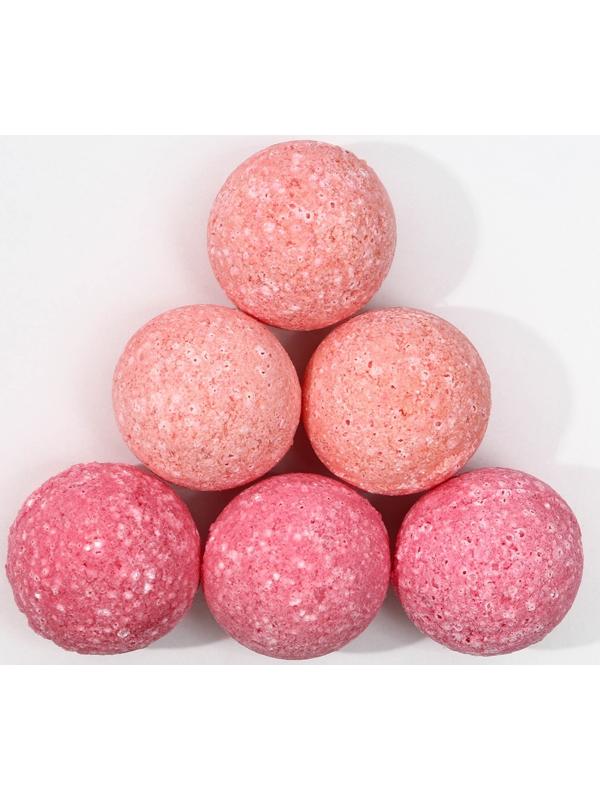 Бомбочки для ванны «С 8 марта!», 6 х 20 г, подарочный набор косметики, ЧИСТОЕ СЧАТЬЕ