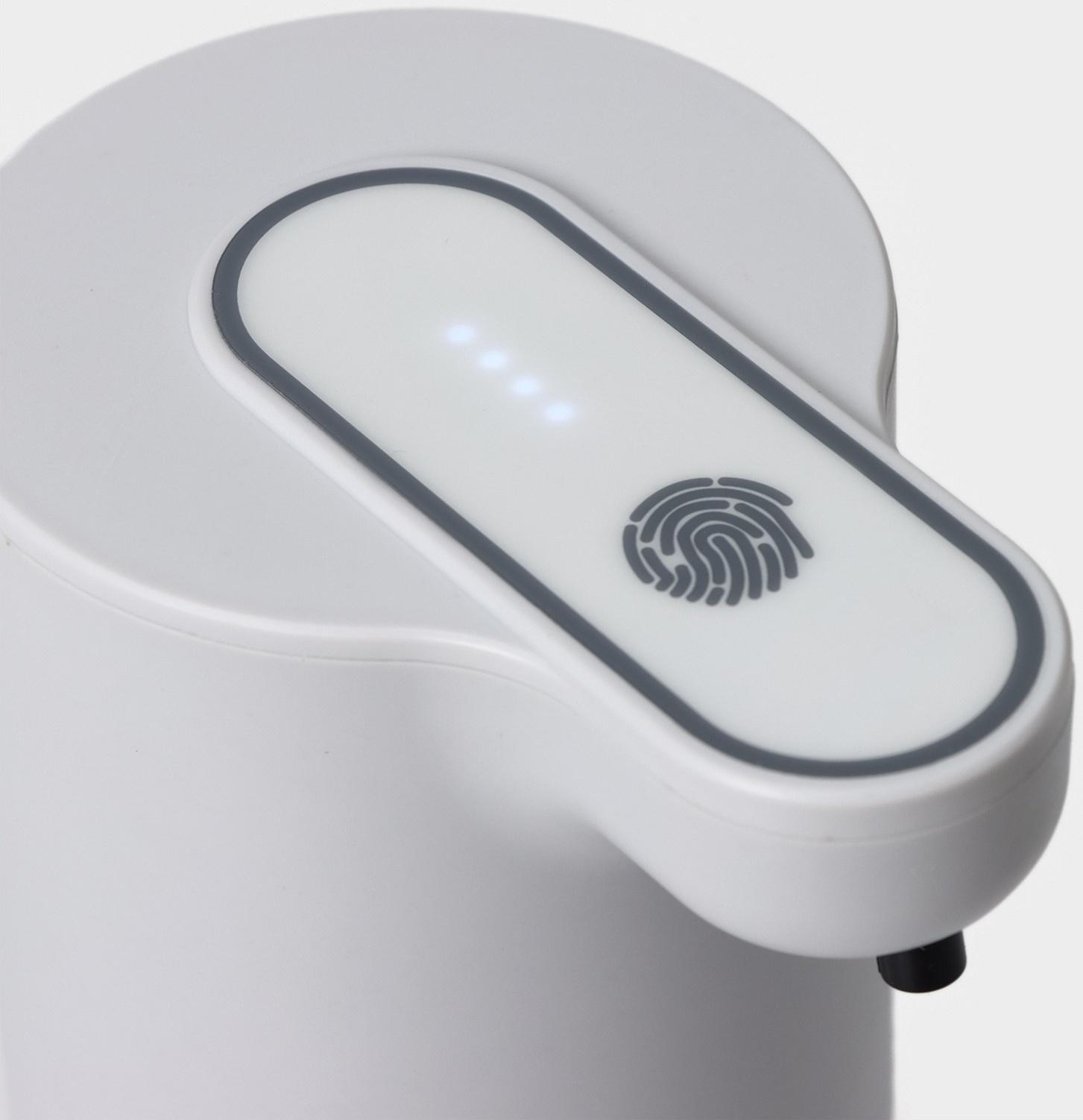 Диспенсер сенсорный для жидкого мыла SAVANNA, 350 мл, пластик, цвет белый