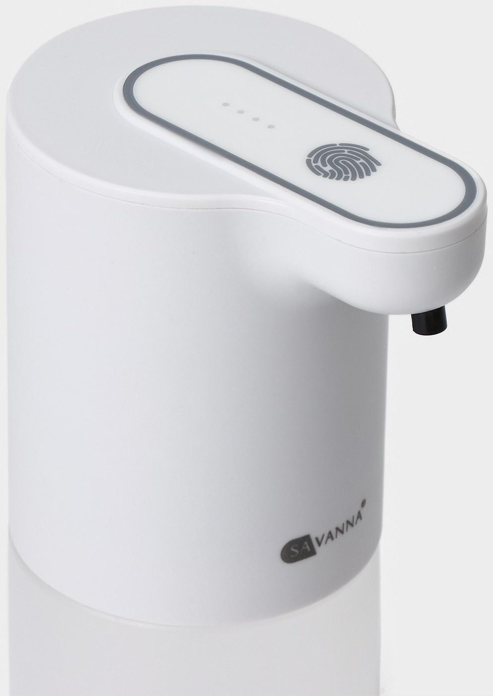 Диспенсер сенсорный для жидкого мыла SAVANNA, 350 мл, пластик, цвет белый