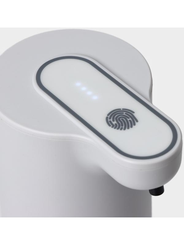 Диспенсер сенсорный для жидкого мыла SAVANNA, 350 мл, пластик, цвет белый