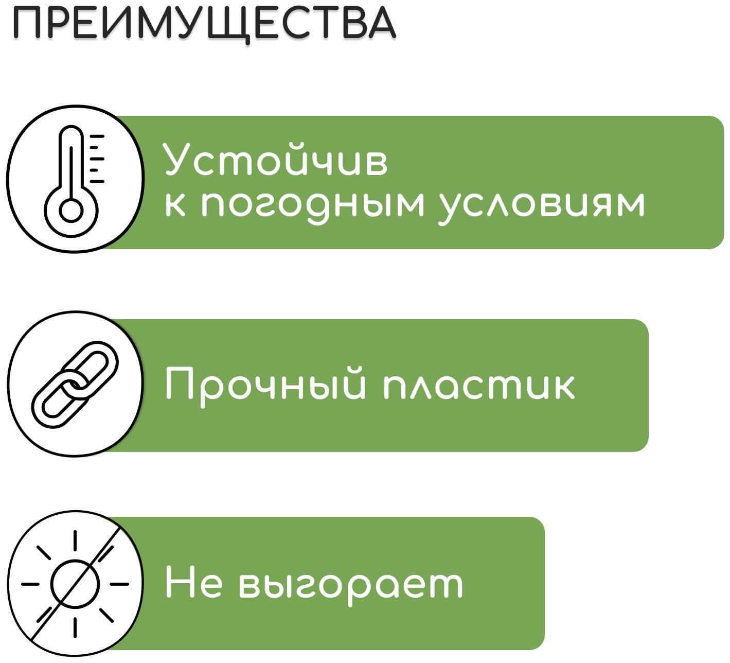 Кронштейн для кашпо, 20 см, пластик, «Барокко»
