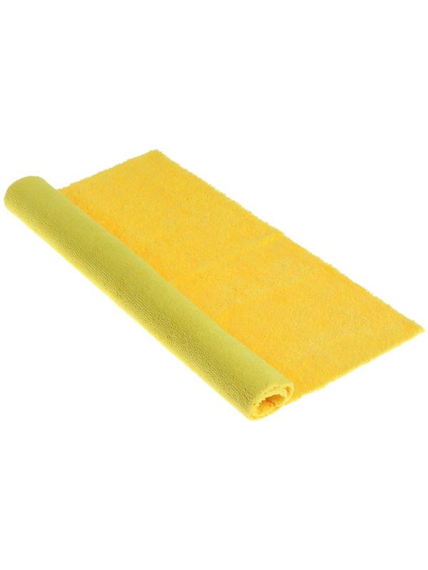 Салфетка из мягкой микрофибры пушистая, полирующая, 40 х 40 см, 400 г/м2, желтая