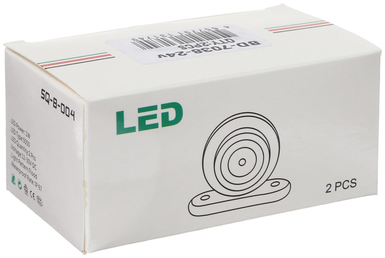 Фонари габаритные для грузовиков, 2 шт, 24 В, BD-7038-24V