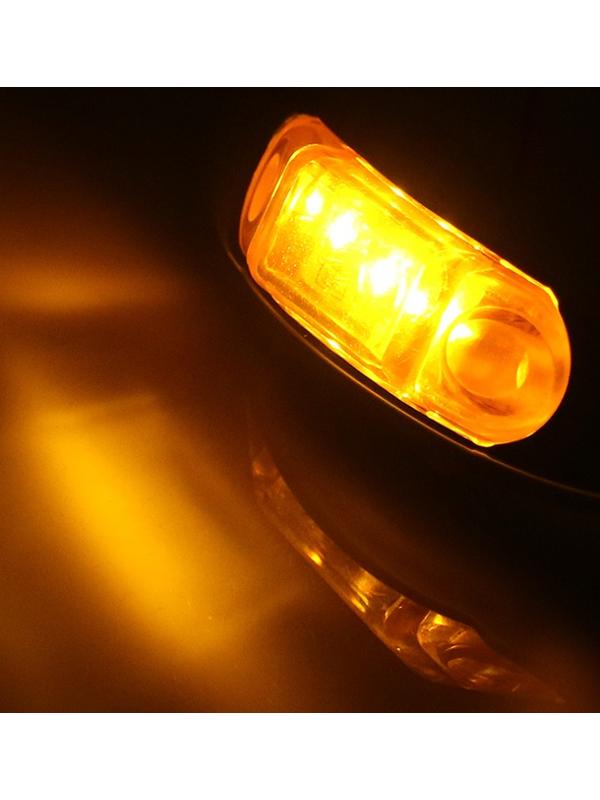 Фонари габаритные боковые задние для грузовых машин, желтый свет, 2 шт, 24 В, BD-7046-24V