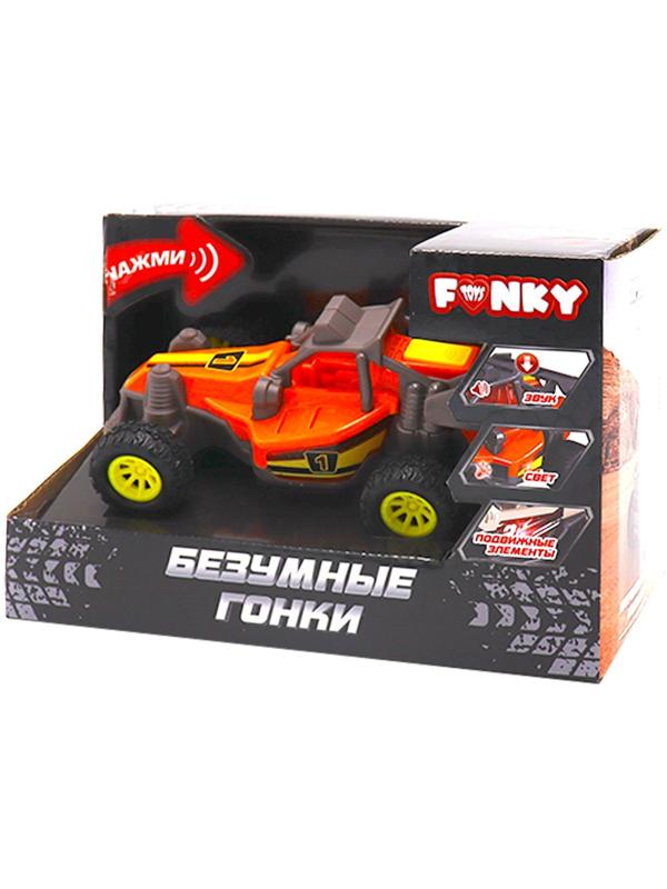 Машинка Funky Toys «Безумные гонки. Внедорожник», со светом и звуком, 12 см, цвет оранжевый