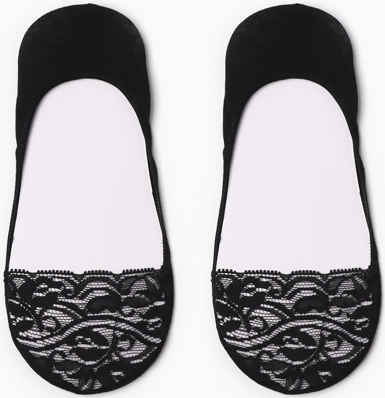 Подследники женские ажурные,  цвет чёрный, размер 23-25 (36-40)