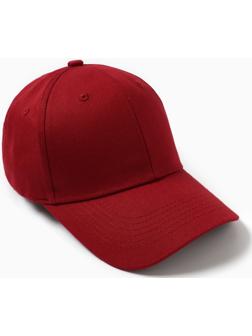 Бейсболка мужская, цвет бордо, размер 56-58