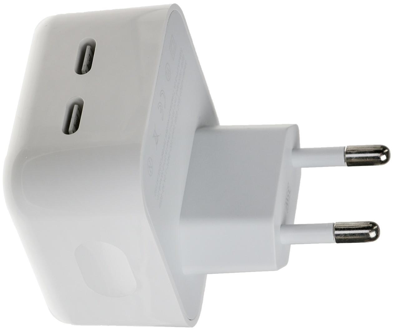 Сетевое зарядное устройство GQ-6, 2 Type-C, 3 А, 35 Вт, белое