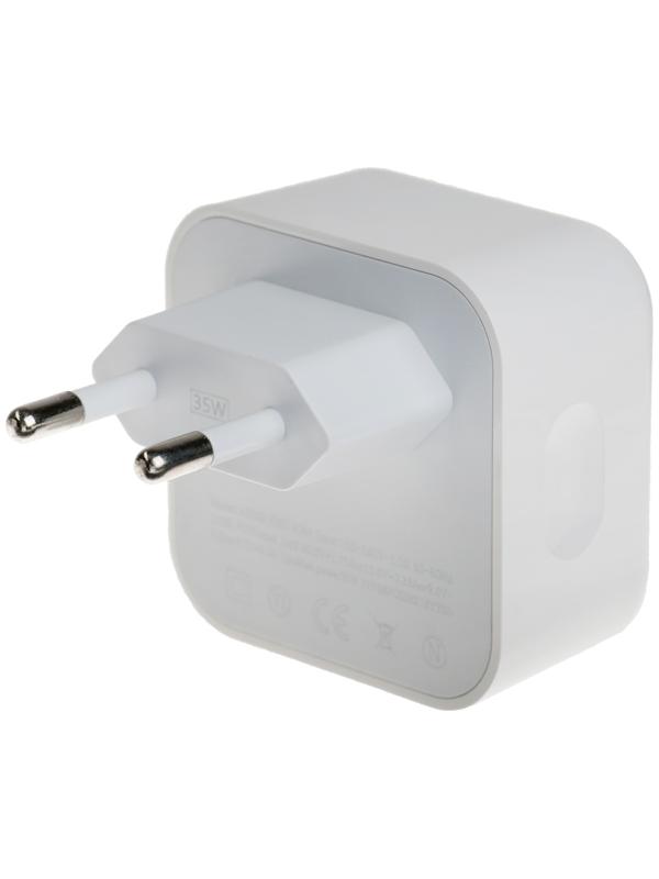 Сетевое зарядное устройство GQ-6, 2 Type-C, 3 А, 35 Вт, белое