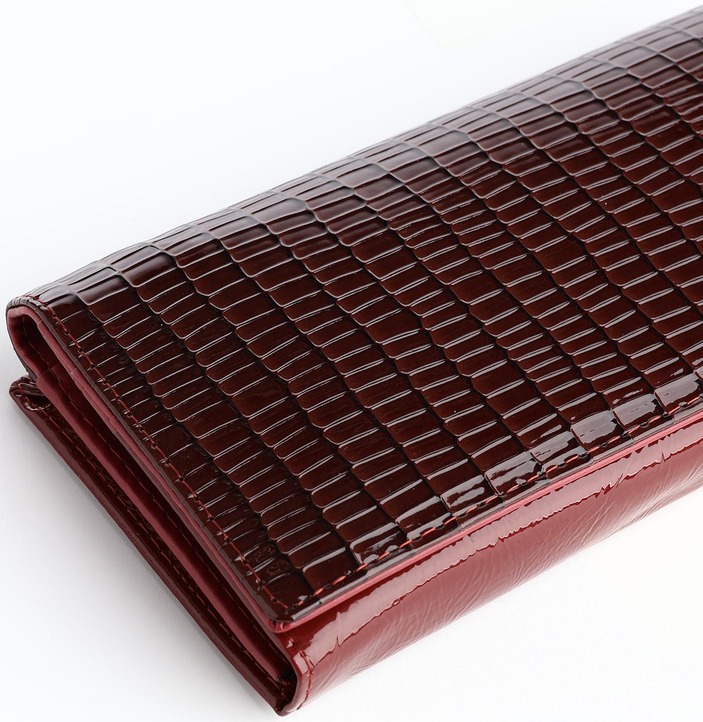 Кошелёк на магните, цвет бордовый