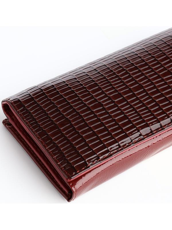 Кошелёк на магните, цвет бордовый