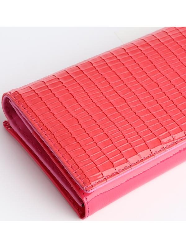 Кошелёк на магните, цвет розовый