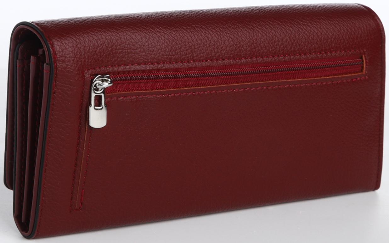Кошелёк на магните, цвет бордовый