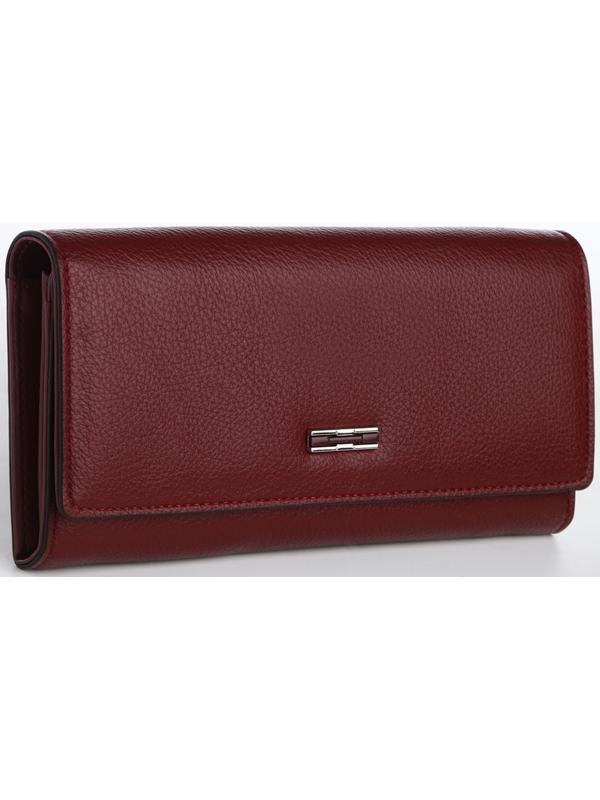 Кошелёк на магните, цвет бордовый