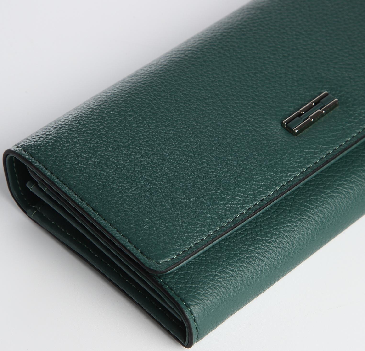 Кошелёк на магните, цвет зелёный