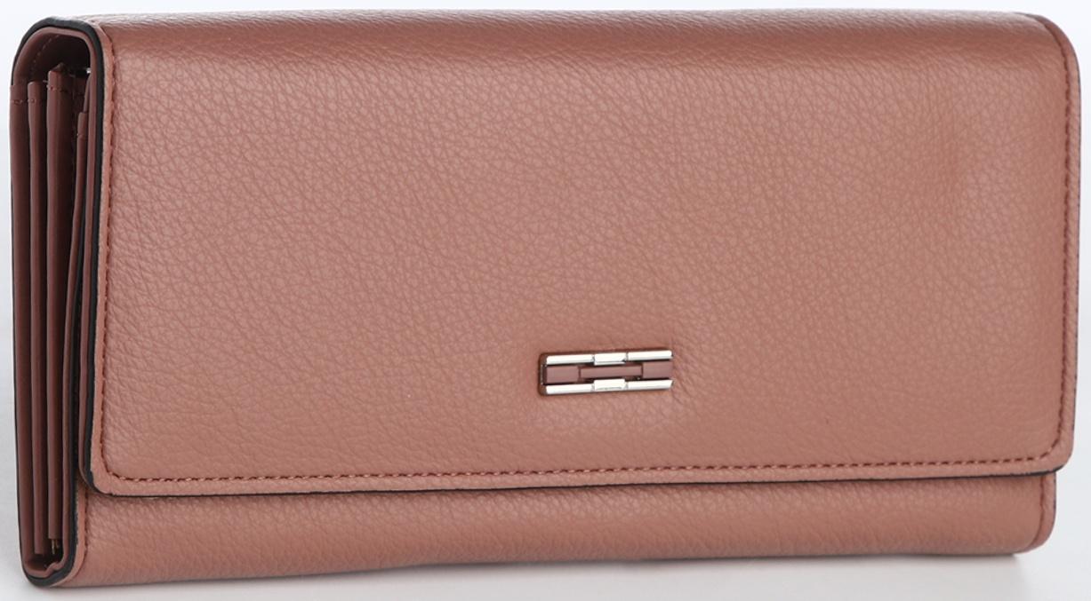 Кошелёк на магните, цвет пудровый