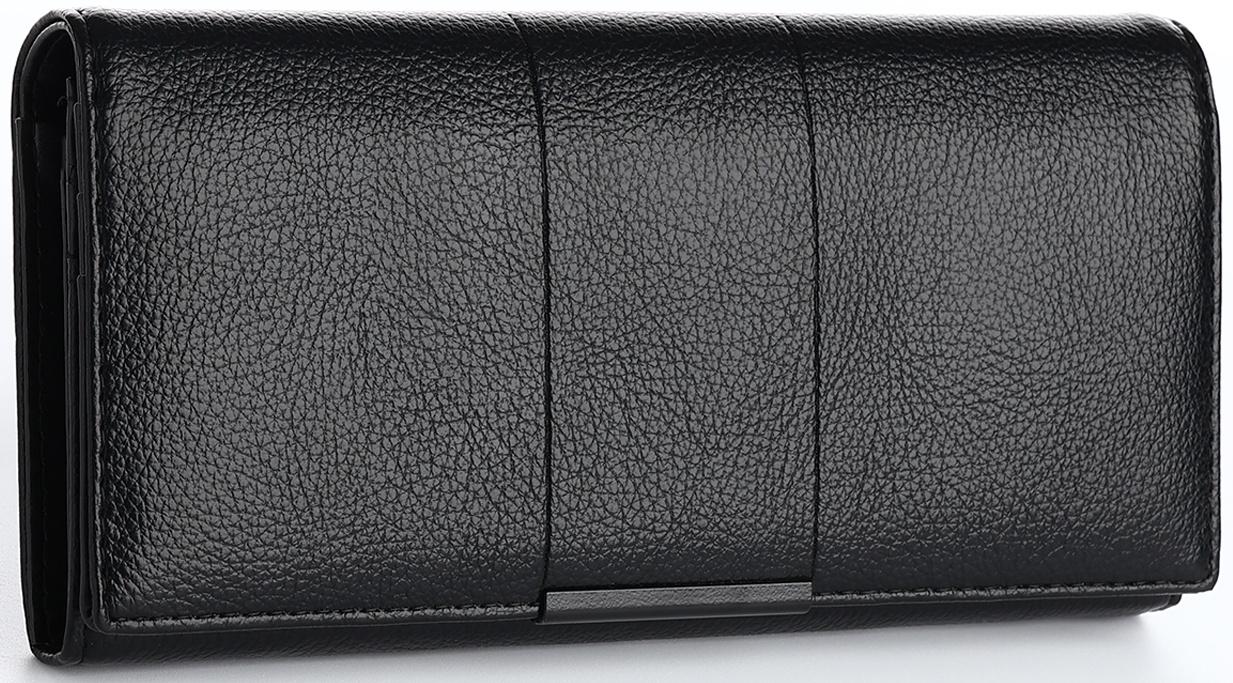 Кошелёк на магните, цвет чёрный