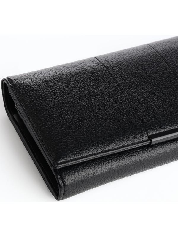 Кошелёк на магните, цвет чёрный