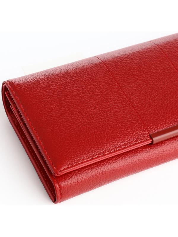 Кошелёк на магните, цвет красный