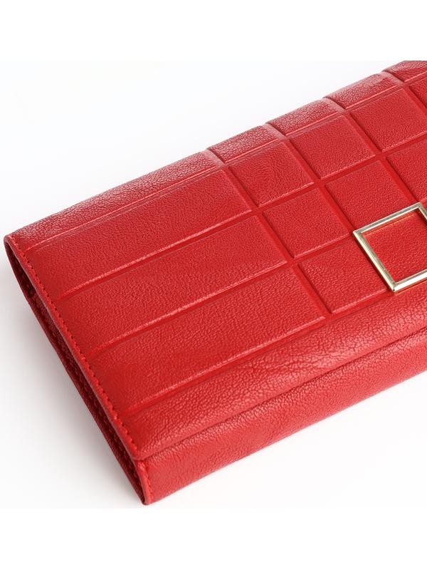 Кошелёк на магните, цвет красный