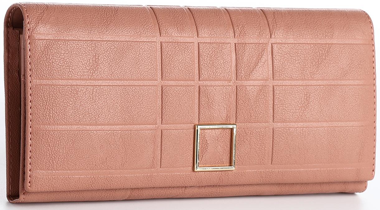 Кошелёк на магните, цвет пудровый