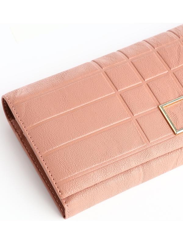 Кошелёк на магните, цвет пудровый